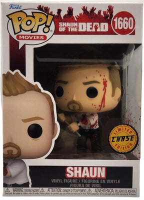 Funko POP! Shaun with Pool Cue Shaun of the Dead #1660 [Common and Chase Bundle]