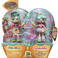 2018 Shopkins Shoppies Peppa Mint & Chip Choc Double Scoop Delight Exclusive Doll