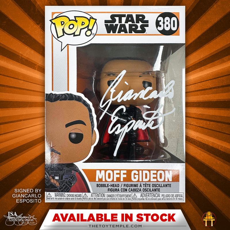 The Mandalorian Moff Gideon Funko selling Pop Signed by Giancarlo Esposito