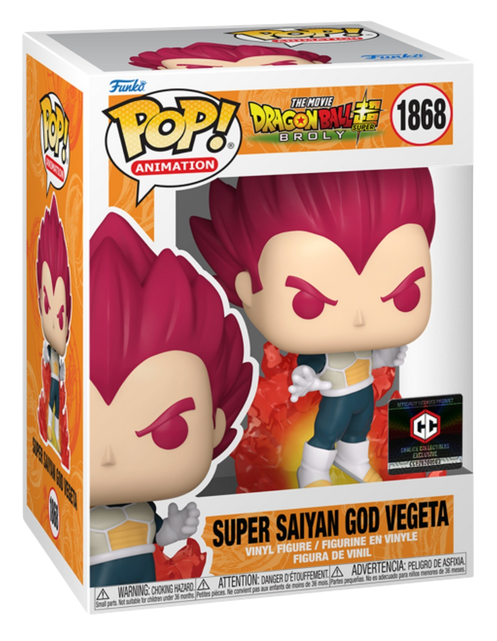 Funko POP! Super Saiyan God Vegeta Dragon Ball Super [Chalice Collectibiles][COMMON] #1868