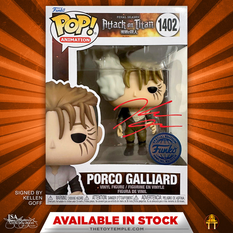 Funko Pop! Attack on Titan: Porco Galliard #1402 (SE) – Chalice Collectibles