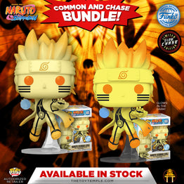 Funko POP! Naruto Uzumaki (Kurama Link Mode) Naruto Shippuden #1465 [GITD] [SE] [Common and Chase Bundle]