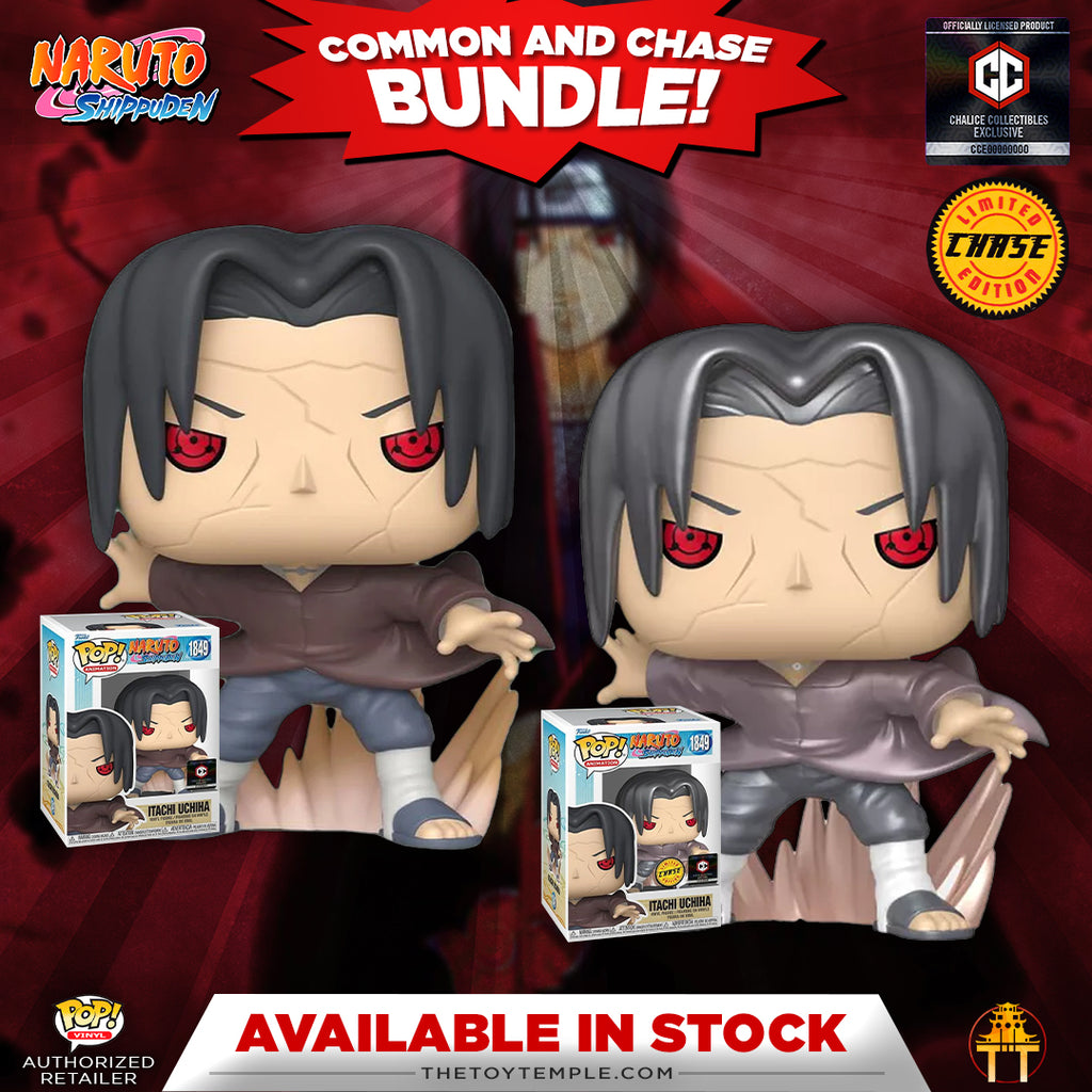 Funko POP! Itachi Uchiha Naruto Shippuden #1849 [Chalice Collectibles] [Common and Chase Bundle]