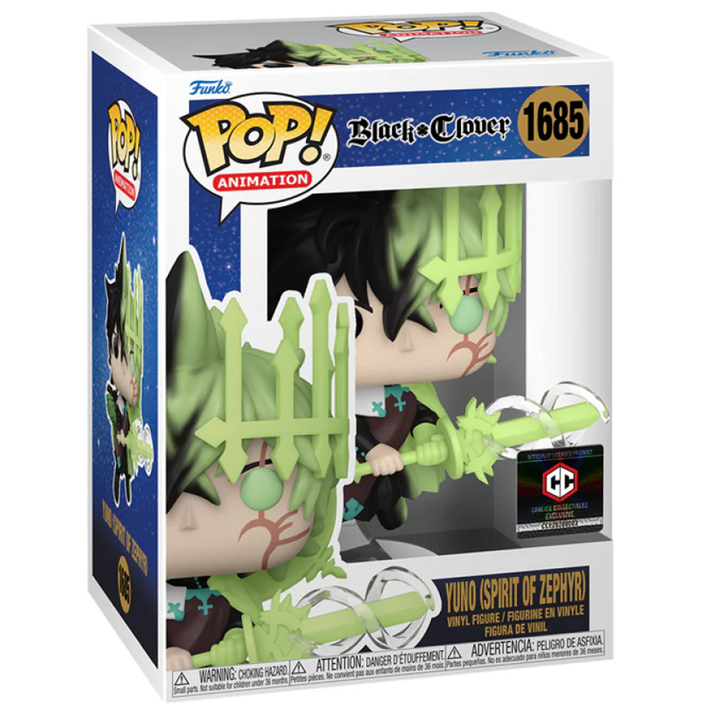 Funko POP! Yuno (Spirit of Zephyr) Black Clover #1685 [Chalice Collectibles]