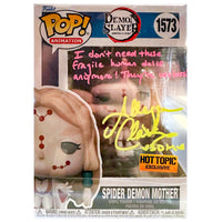 Funko POP! Spider Demon Mother Demon Slayer #1573 [Hot Topic] [Autographed W/Quote]