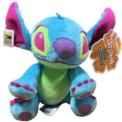 SDCC 2023 UCC Exclusive Disney 6″ Black Light Plush Stitch (BLUE)