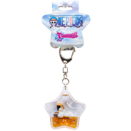 One Piece Tsunameez Acrylic Keychain Figure Charm - Portgas D. Ace on Moby Dick