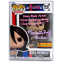 Funko POP! Rukia Kuchiki with Kon Bleach #1731 [Toy Temple Exclusive] [Autographed w/Quote]