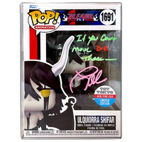 Funko POP! Ulquiorra Shifar Bleach #1691 [Toy Tokyo NY 2024] [Autographed w/Quote]