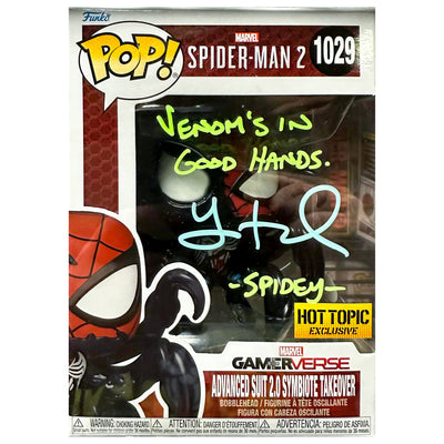 Funko POP! Advanced Suit 2.0 Symbiote Takeover Marvel Spider-Man 2 #1029 [Autographed]