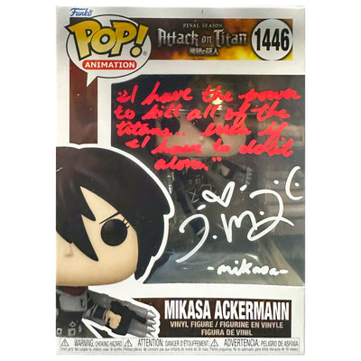 Funko POP! Mikasa Ackermann Attack on Titan #1166 [Autographed]