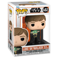 Funko POP! Luke Skywalker holding Grogu Star Wars Mandalorian #482