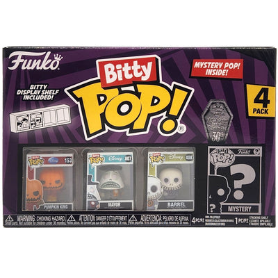 FUNKO Bitty POP! The Nightmare Before Christmas 4 pack (Pumpkin King, Mayor, Barrel)