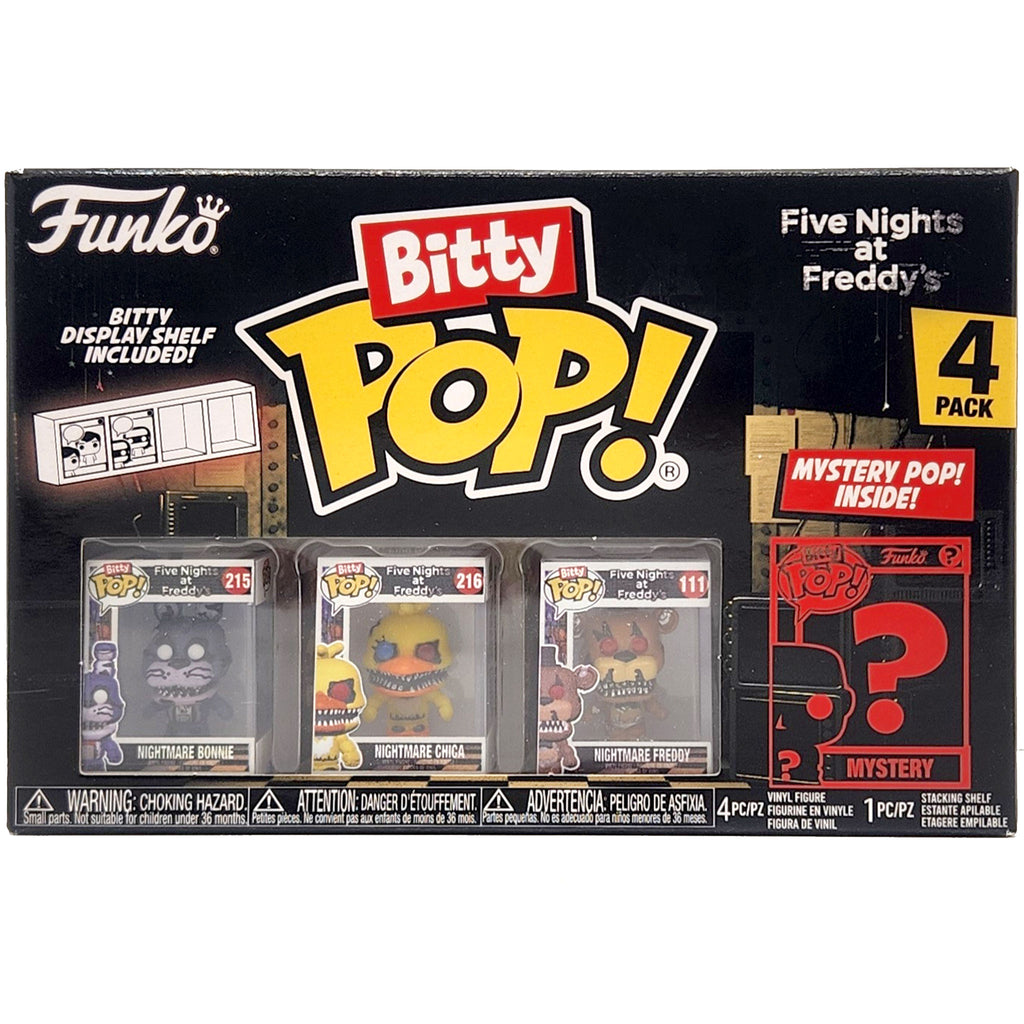 FUNKO Bitty POP! Five Nights At Freddy's 4 pack (Nightmare Bonnie, Nightmare Chica, Nightmare Freddy)