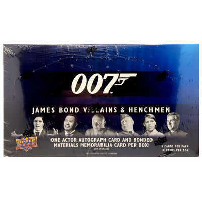 Upper Deck 007 James Bond Villans and Henchmen Hobby Box (18 packs per box) SEALED