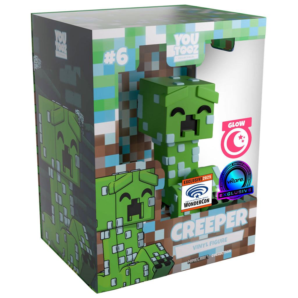 Youtooz Creeper Minecraft #6 [Wondercon 2025] [Glow] [vRare Exclusive]