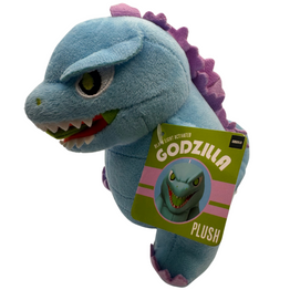 6” Neon Blue Blacklight Godzilla Plush