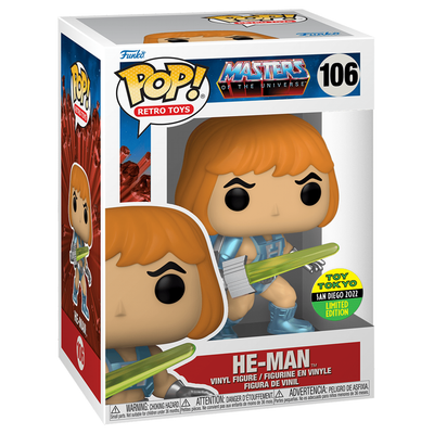 Funko POP! He-Man Masters of the Universe #106 2022 San Diego Toy Tokyo Limited Edition