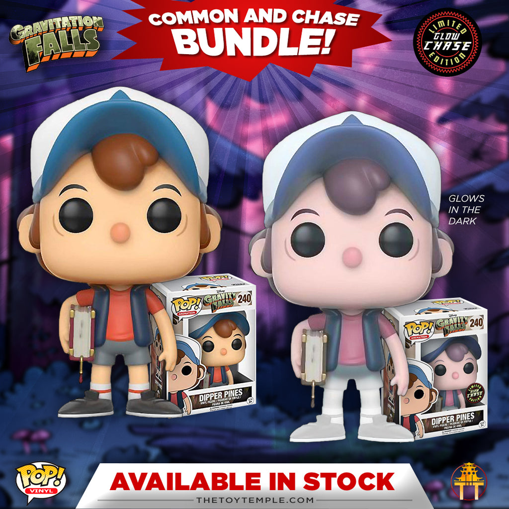 2x Funko POP! Dipper Pines Disney Gravity Falls #240 and Chase | Toy Temple