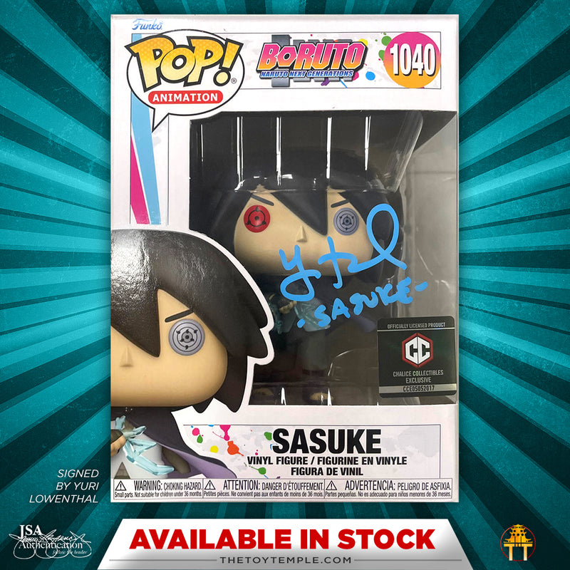 Funko POP! Sasuke Boruto: Naruto the Next Generation #1040 [Chalice  Collectibles] [Autographed]